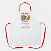 Cute Cartoon Food Custom I Love You Gift Apron Schort (Voorkant)