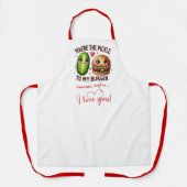 Cute Cartoon Food Custom Sweet Valentine Apron Schort (Voorkant)