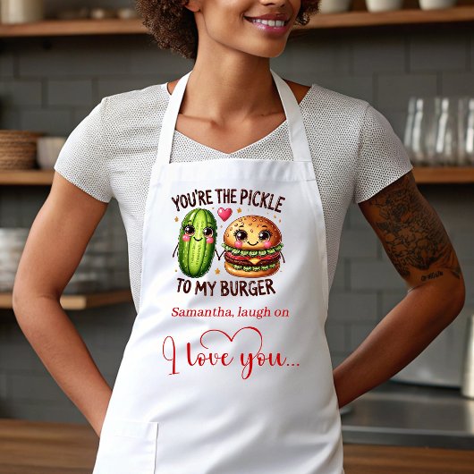 Cute Cartoon Food Custom Sweet Valentine Apron Schort