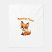 Cute Cartoon Fox – Adorable Kawaii Style Fleece Deken (Voorkant)