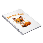 Cute Cartoon Fox – Adorable Kawaii Style Notitieboek (Rechterzijde)