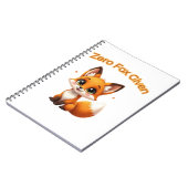 Cute Cartoon Fox – Adorable Kawaii Style Notitieboek (Linkerzijde)