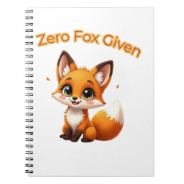 Cute Cartoon Fox – Adorable Kawaii Style Notitieboek