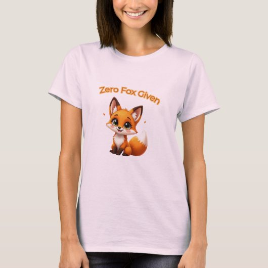 Cute Cartoon Fox – Adorable Kawaii Style T-shirt (Voorkant)