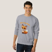 Cute Cartoon Fox – Adorable Kawaii Style Trui (Voorkant volledig)