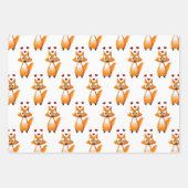 Cute Cartoon Fox Animal Inpakpapier Vel (Voorkant 3)