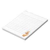 Cute Cartoon Fox Animal led Notitieblok (Linkerzijde)