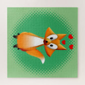 Cute Cartoon Fox Animal Legpuzzel (Horizontaal)