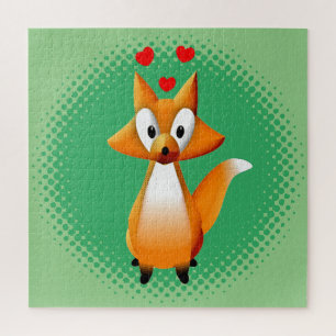 Cute Cartoon Fox Animal Legpuzzel
