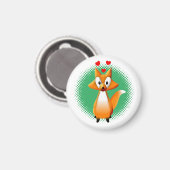 Cute Cartoon Fox Animal Magneet (Voorkant / Achterkant)