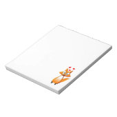 Cute Cartoon Fox Animal Notitieblok (Linkerzijde)