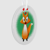 Cute Cartoon Fox Animal Ornament (voorkant)