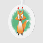 Cute Cartoon Fox Animal Ornament (voorkant)