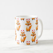 Cute Cartoon Fox Animal Pattern Coffee Mok (Voorkant rechts)