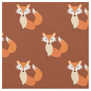 Cute Cartoon Fox Baby Nursery Kinder Room Stof