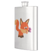 Cute Cartoon Fox en Butterfly Hip Flask Flacon (Links)