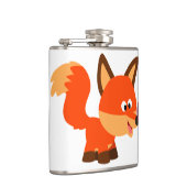Cute Cartoon Fox en Butterfly Hip Flask Heupfles (Rechts)
