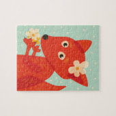 Cute Cartoon Fox Girl Legpuzzel (Horizontaal)