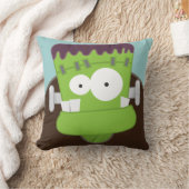 Cute Cartoon Frankenstein Monster Sierkussen (Deken)