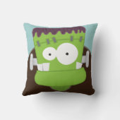 Cute Cartoon Frankenstein Monster Sierkussen (Achterkant)