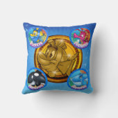 Cute cartoon FriendFish kussen (Achterkant)