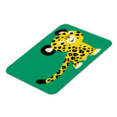 Cute Cartoon Friendly Leopard Flexible Magnet Magneet (Linkerzijde)