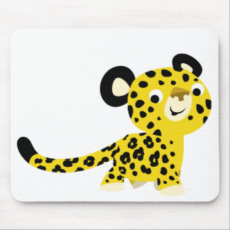 Cute Cartoon Friendly Leopard Mousepad Muismat