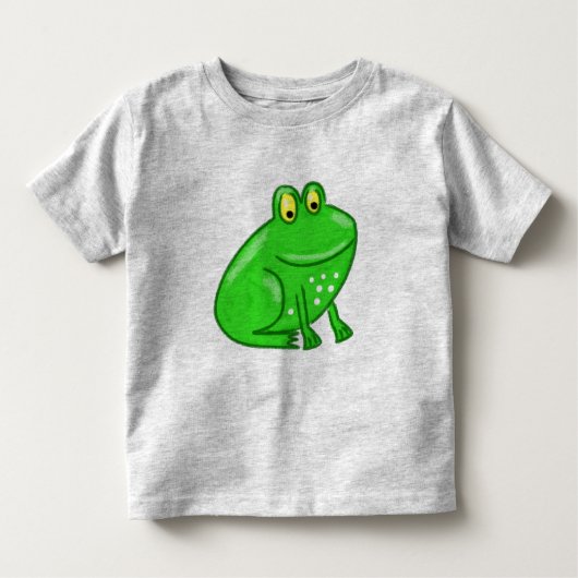 Cute Cartoon Frog Kinder Shirts (Voorkant)
