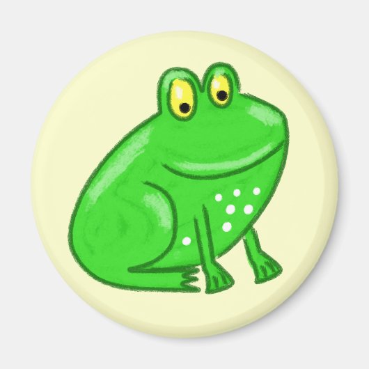 Cute Cartoon Frog Magneet (Voorkant)