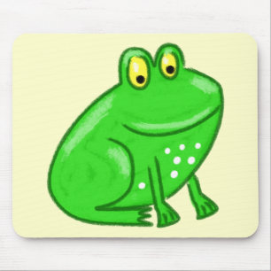 Cute Cartoon Frog Muismat