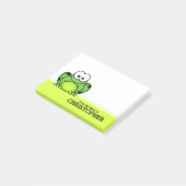 Cute Cartoon Frog Personalized Post-it® Notes (Schuin)