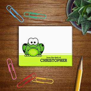 Cute Cartoon Frog Personalized Post-it® Notes