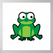 Cute Cartoon Frog Poster (Voorkant)