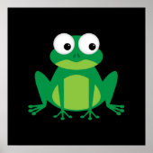 Cute Cartoon Frog Poster (Voorkant)