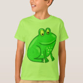 Cute Cartoon Frog T-shirt (Voorkant)