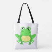 Cute Cartoon Frog Tote Bag (Achterkant)