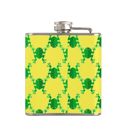 Cute Cartoon Frogs Heupfles (Achterkant)