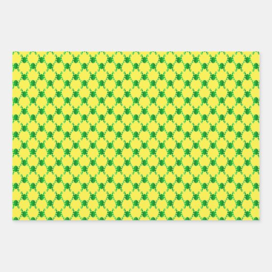 Cute Cartoon Frogs Inpakpapier Vel (Voorkant)