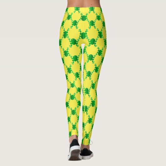Cute Cartoon Frogs Leggings (Achterkant)