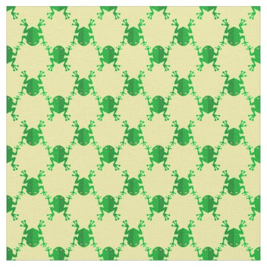 Cute Cartoon Frogs Stof (Close Up)