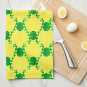 Cute Cartoon Frogs Theedoek (Quarter Fold)
