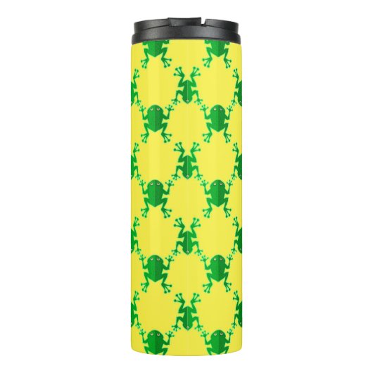 Cute Cartoon Frogs Thermosbeker (Achterkant)