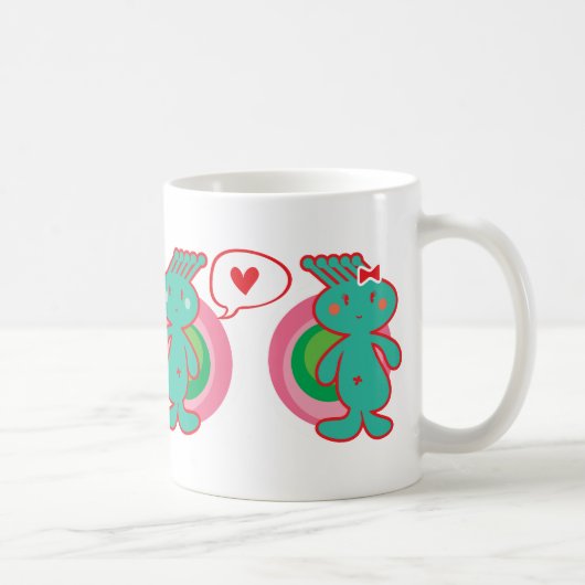 Cute Cartoon Fun Sweet Funny Funky Koffiemok (Rechts)
