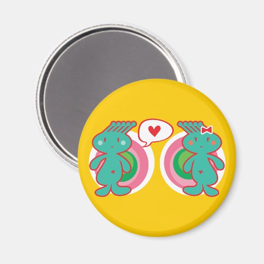 Cute Cartoon Fun Sweet Funny Funky Magneet (Voorkant / Achterkant)