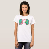 Cute Cartoon Fun Sweet Funny Funky T-shirt (Voorkant volledig)