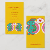 Cute Cartoon Fun Sweet Funny Funky Visitekaartje (Voorkant / Achterkant)