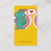 Cute Cartoon Fun Sweet Funny Funky Visitekaartje (Achterkant)