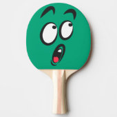 Cute Cartoon Funny Shocked Face Tafeltennisbatje (Voorkant)