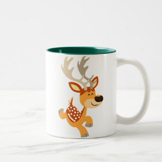 Cute Cartoon Gamboling Fallow Deer Mok