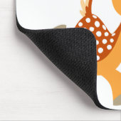Cute Cartoon Gamboling Fallow Deer Mousepad Muismat (Hoek)